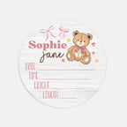 Birth Stats Sign in Bathtime Besties