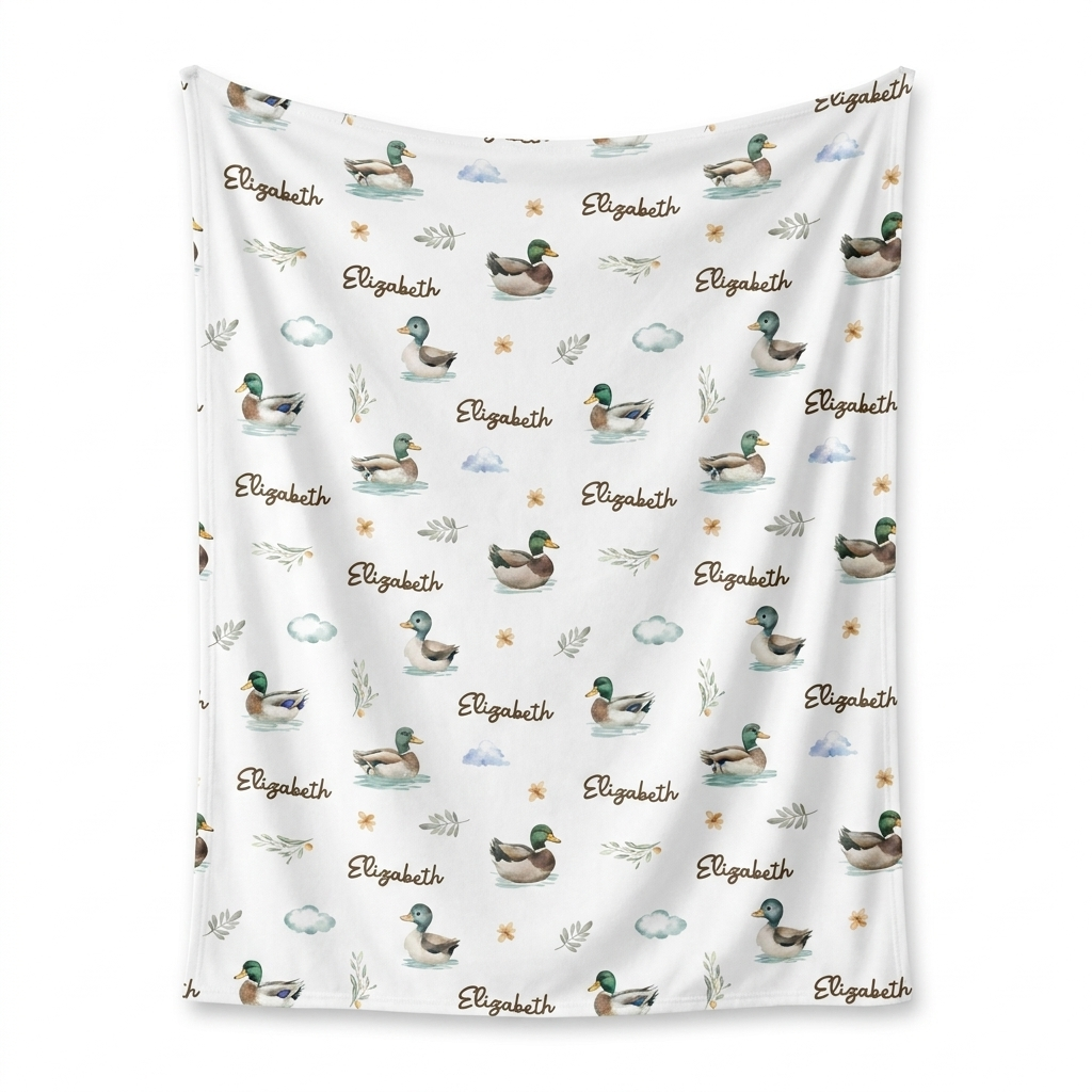 Personalized Swaddle in Mallard