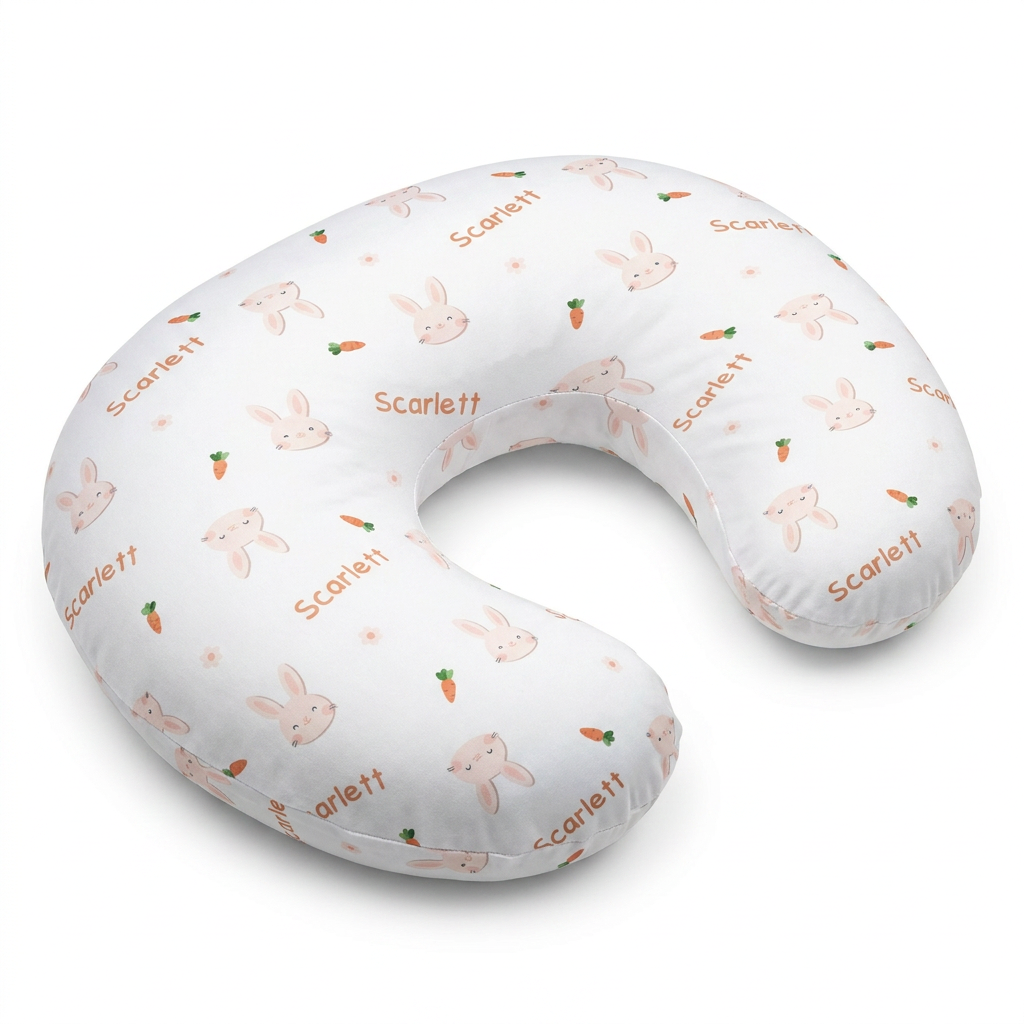 Personalized Nursing Pillow Cover in Tiny