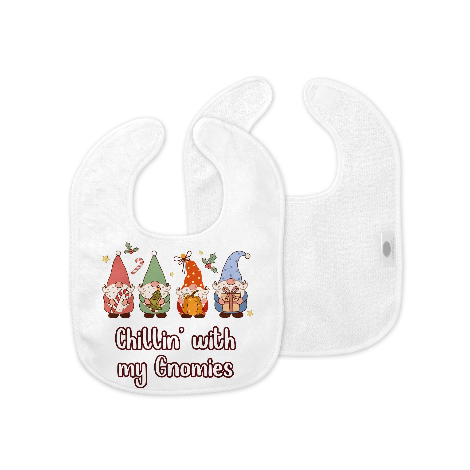 Graphic Bib in Chillin' with my Gnomies