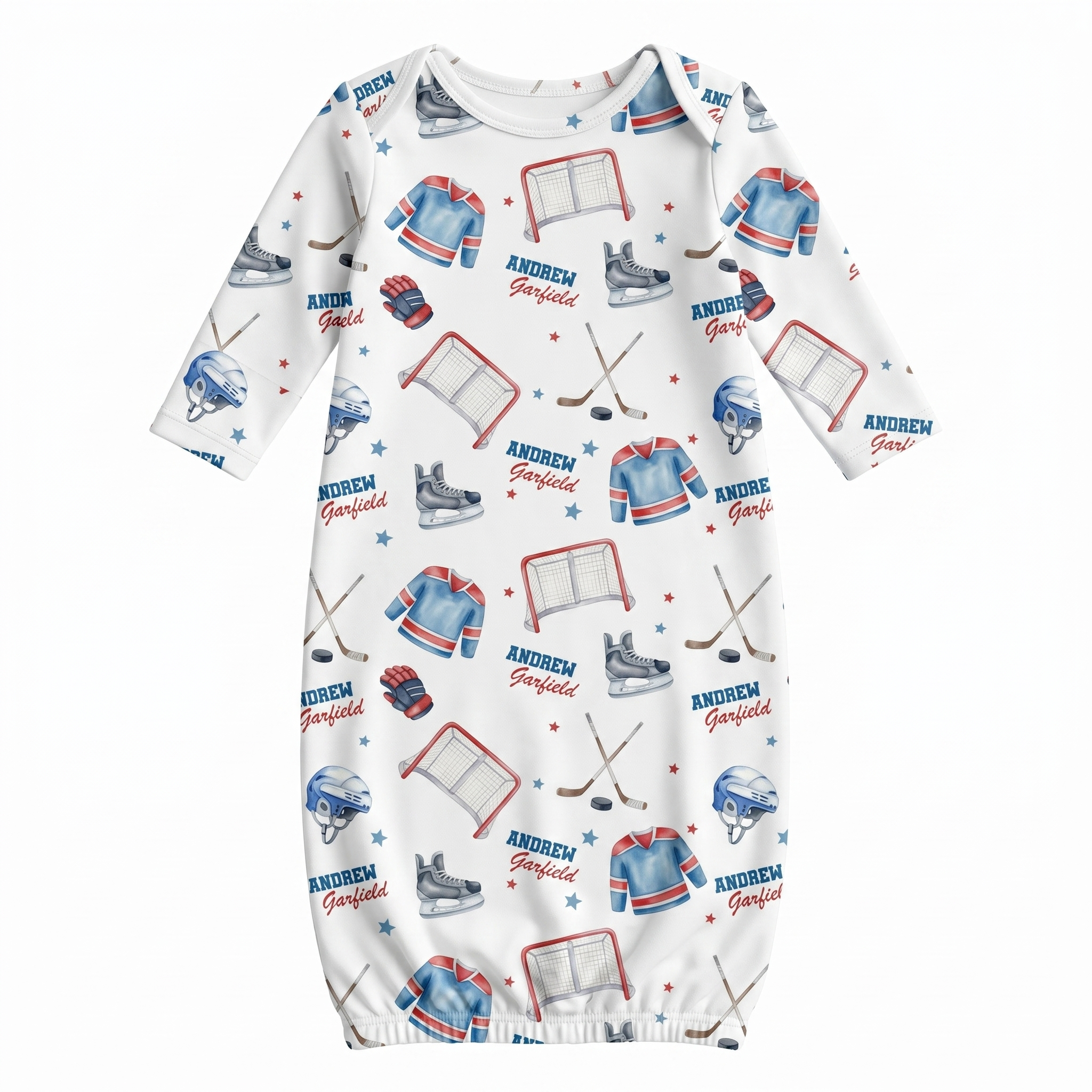 Personalized Sleep Gown in Ice Hockey