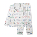 Long-sleeved Women's Pajama Set in Sea Animals