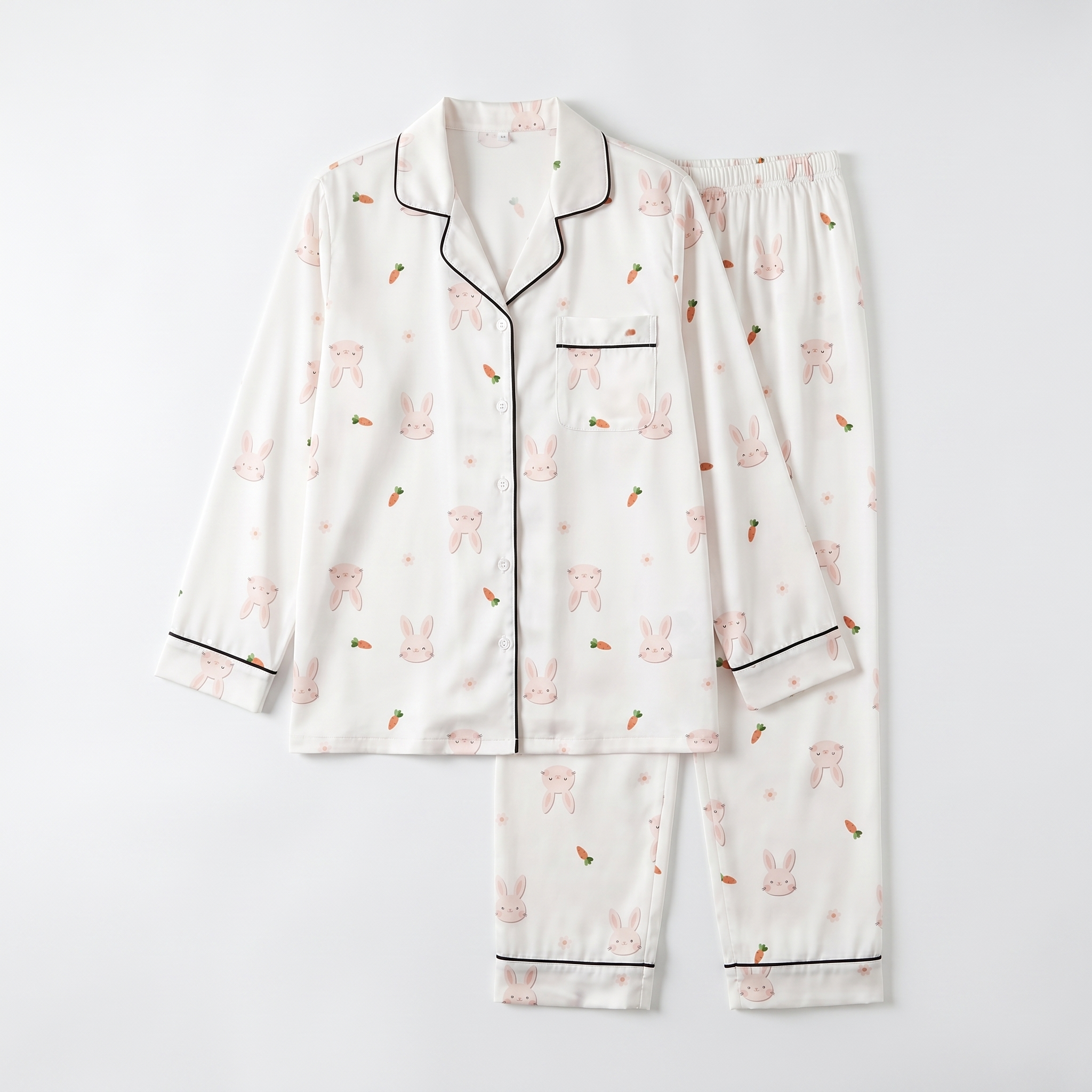 Long-sleeved Kid's Pajama Set in Tiny