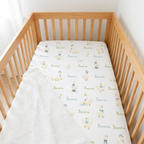 Personalized Crib Sheet in Silly Goose