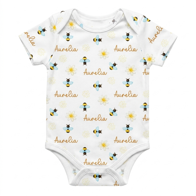 Personalized Bodysuit in BeeBee
