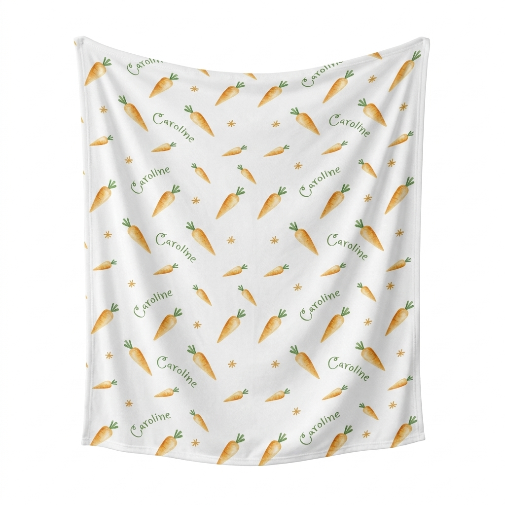 Personalized Swaddle in Carrot