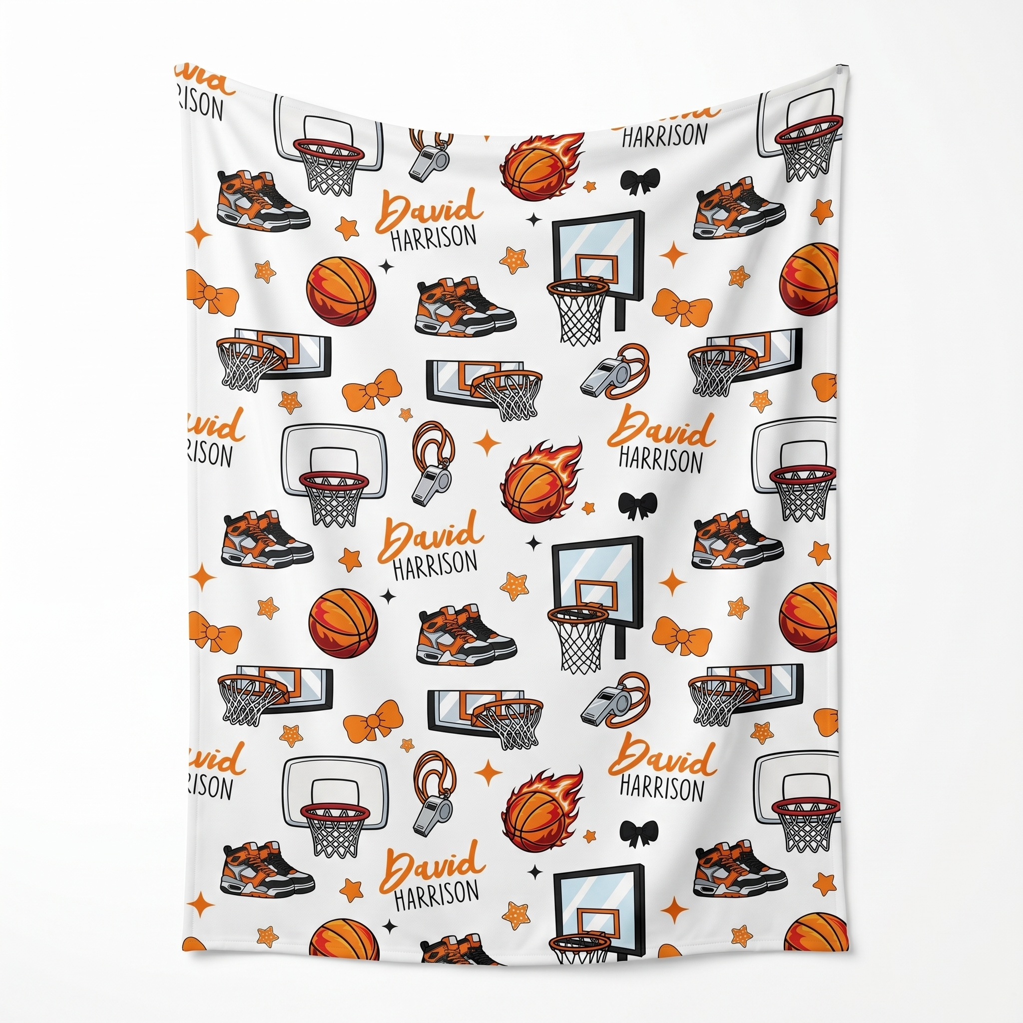 Personalized Swaddle in Basketball