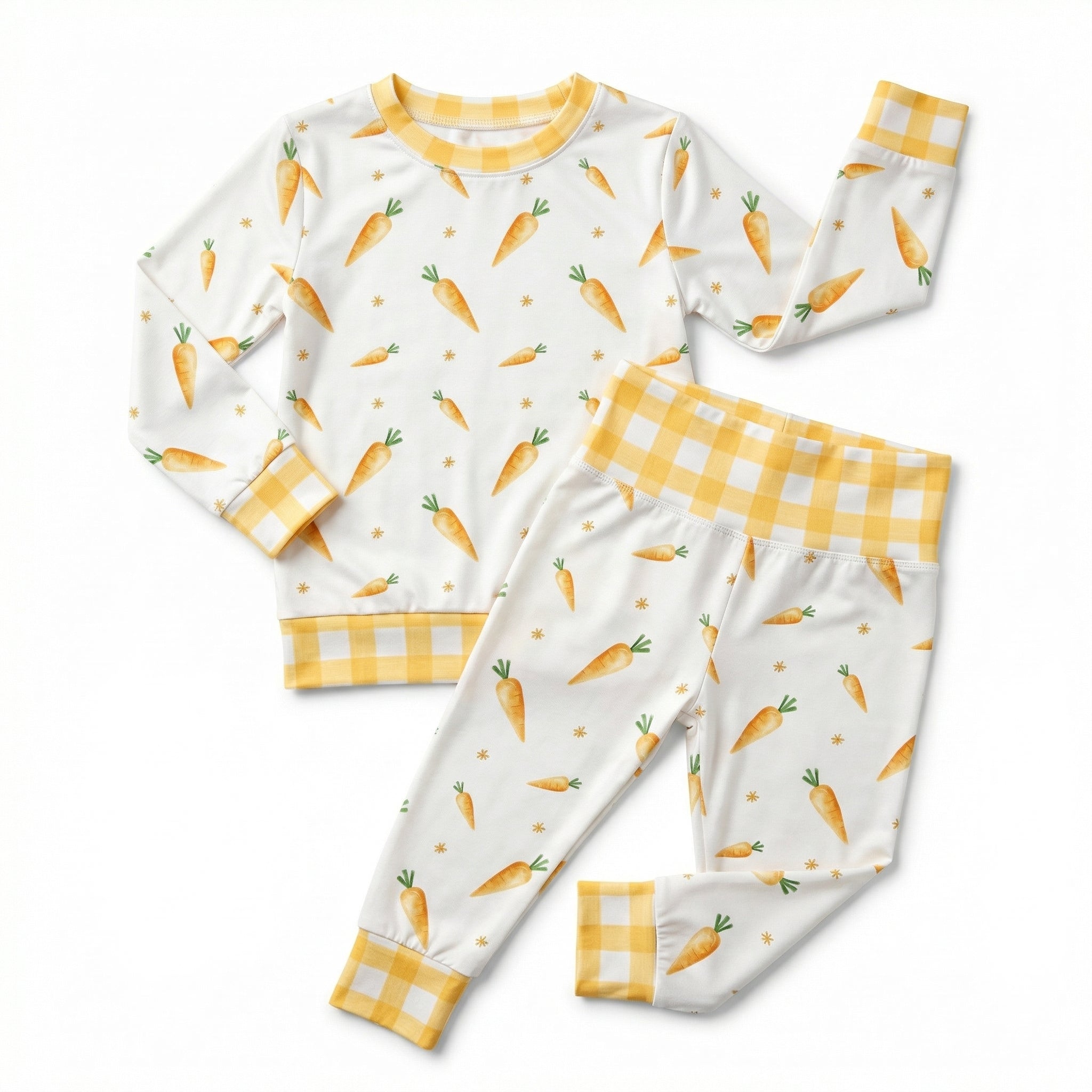 Pajama Set in Carrot
