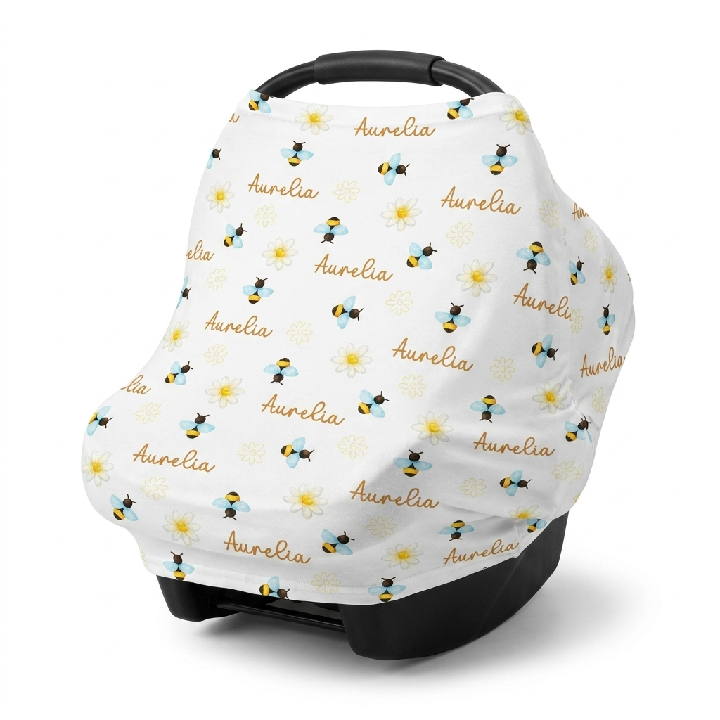 Personalized 5-in-1 Nursing Cover in Beebee