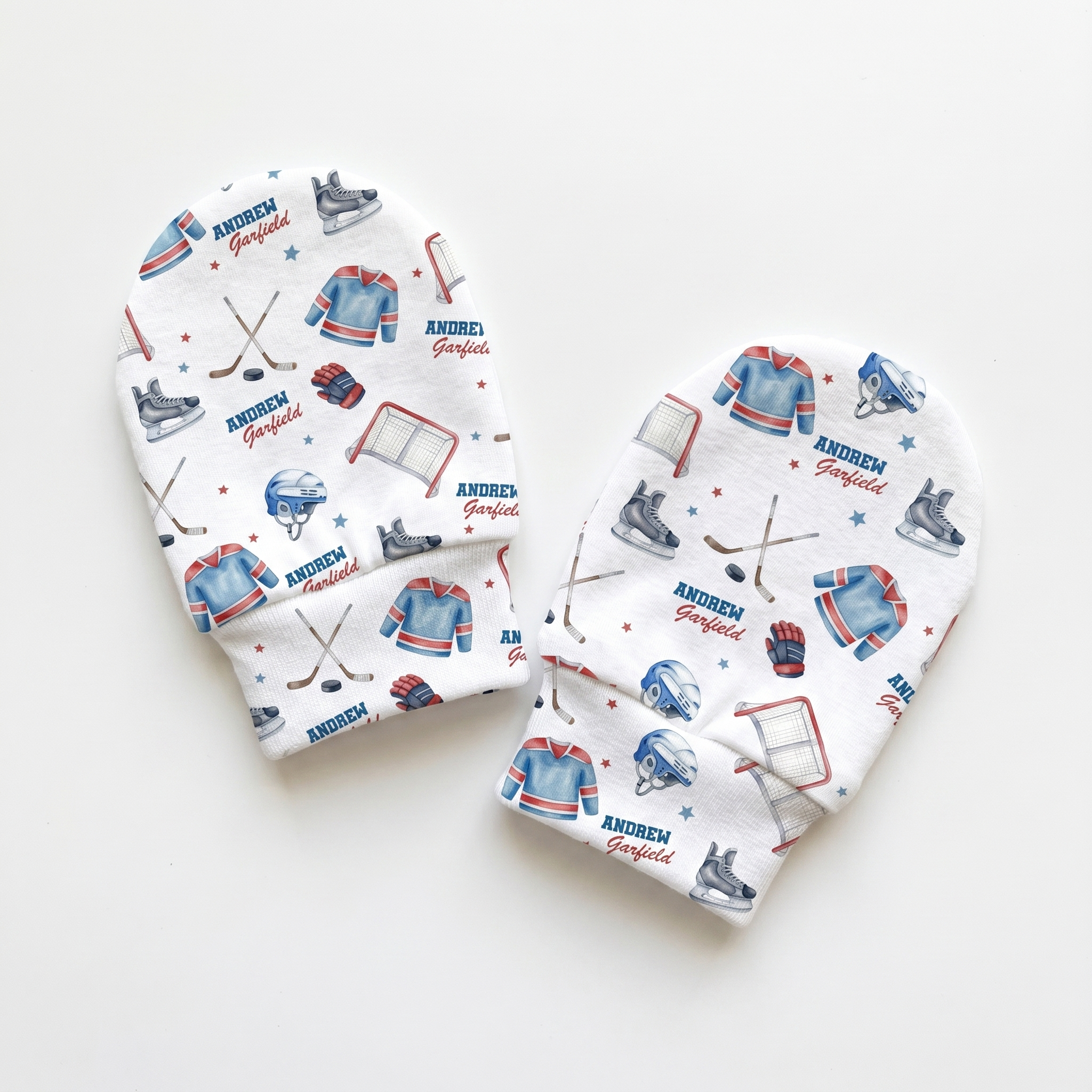 Personalized Mittens in Ice Hockey