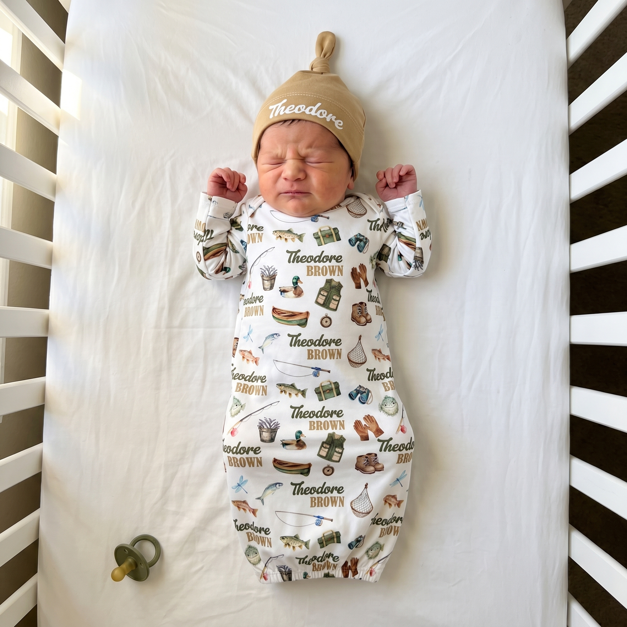 Personalized Sleep Gown in Fishing Buddy