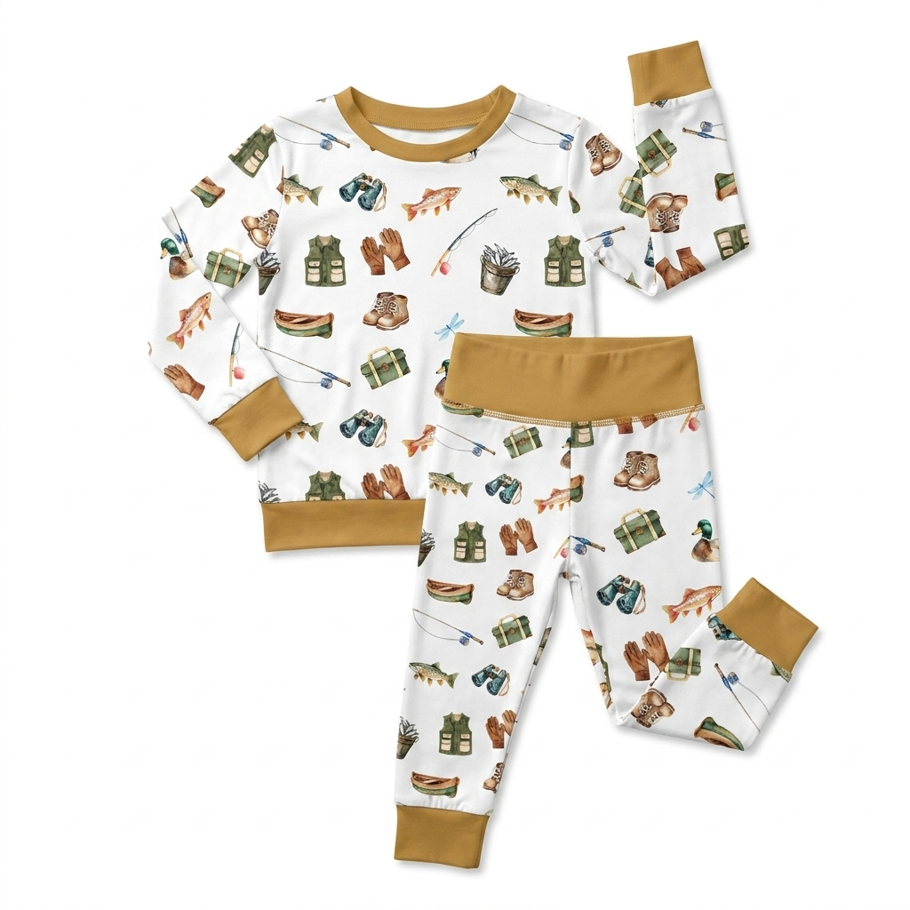 Pajama Set in Fishing Buddy