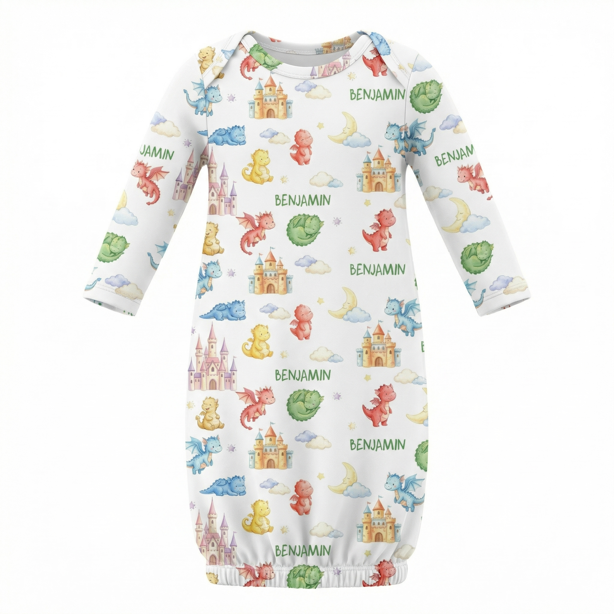 Personalized Sleep Gown in Dragon Kingdom