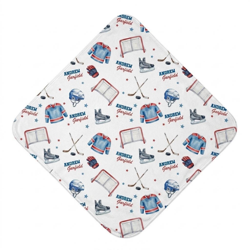 Personalized Hooded Towel in Ice Hockey