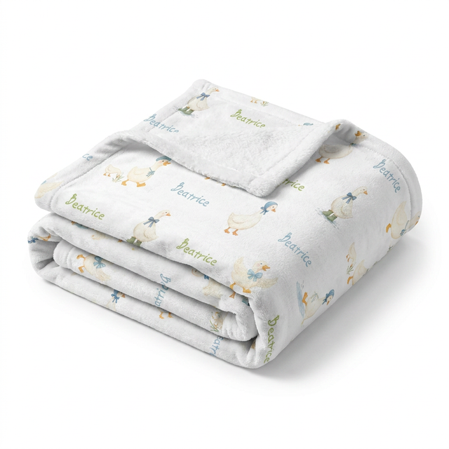 Personalized Blanket in Silly Goose
