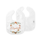 Personalized Bib in Orange Butterfly