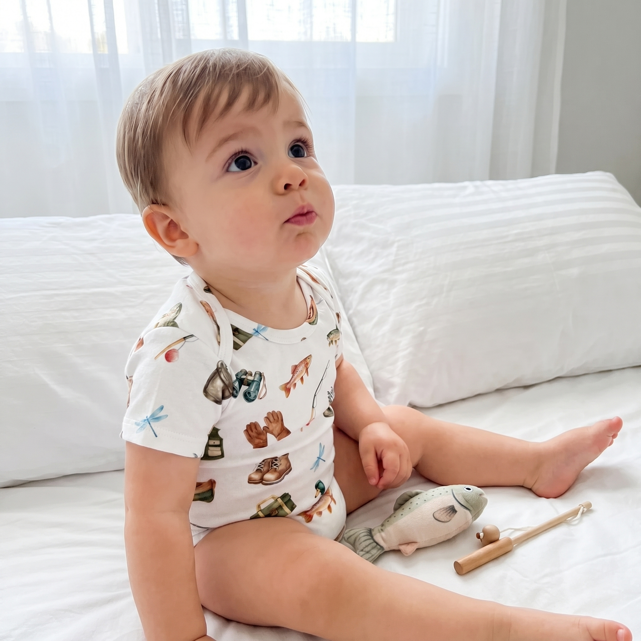 Personalized Bodysuit in Fishing Buddy