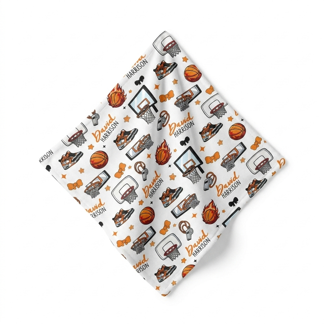 Personalized Mini Lovey in Basketball