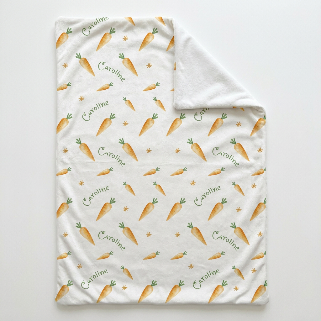 Personalized Sleeping Bag in Carrot