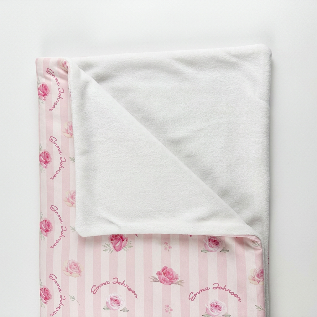 Personalized Sleeping Bag in Rosy