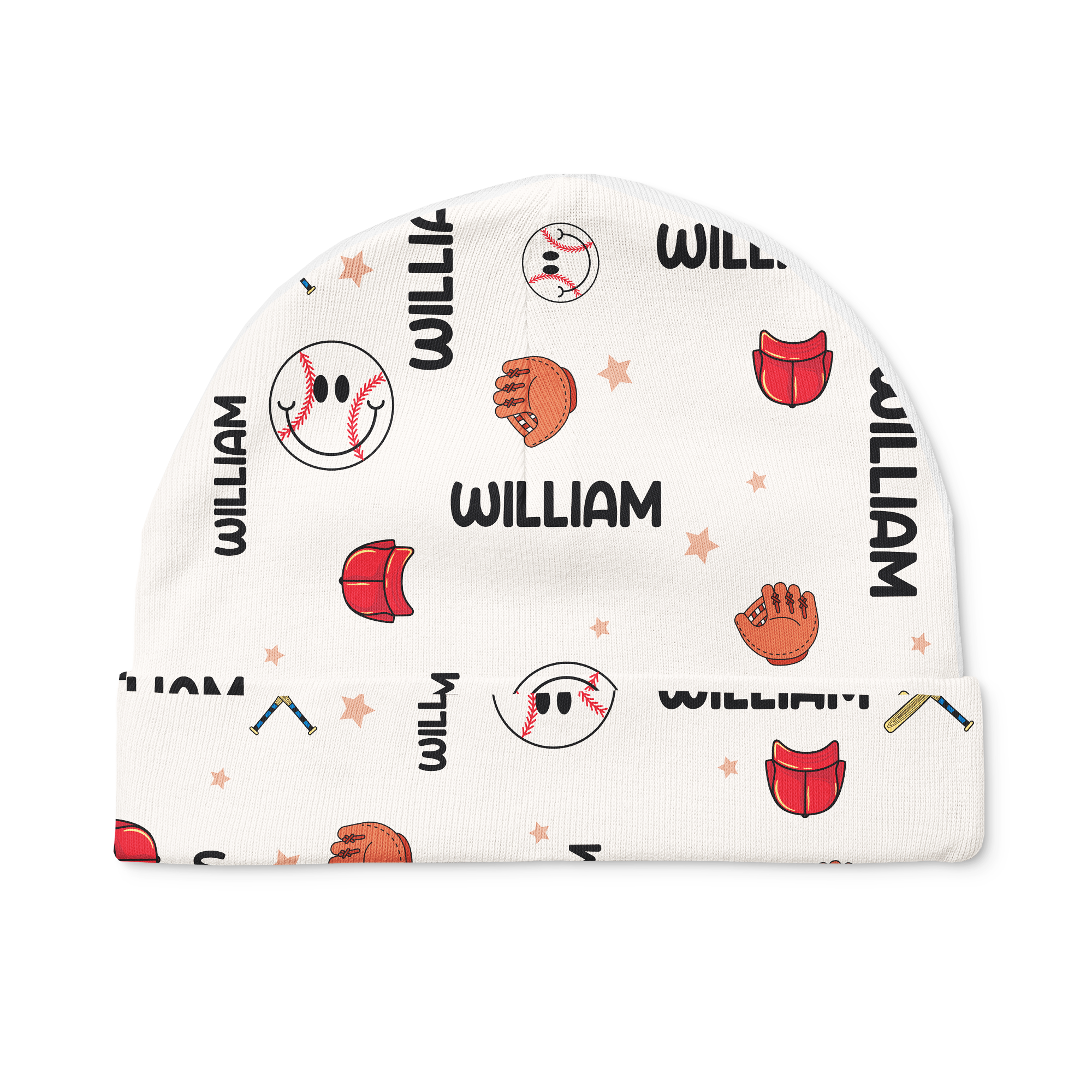 Personalized Beanie in Baseball