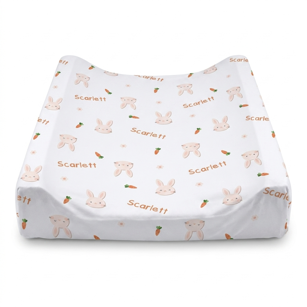 Personalized Changing Pad Cover in Tiny