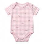 Personalized Bodysuit in Cherry Blossom Gingham