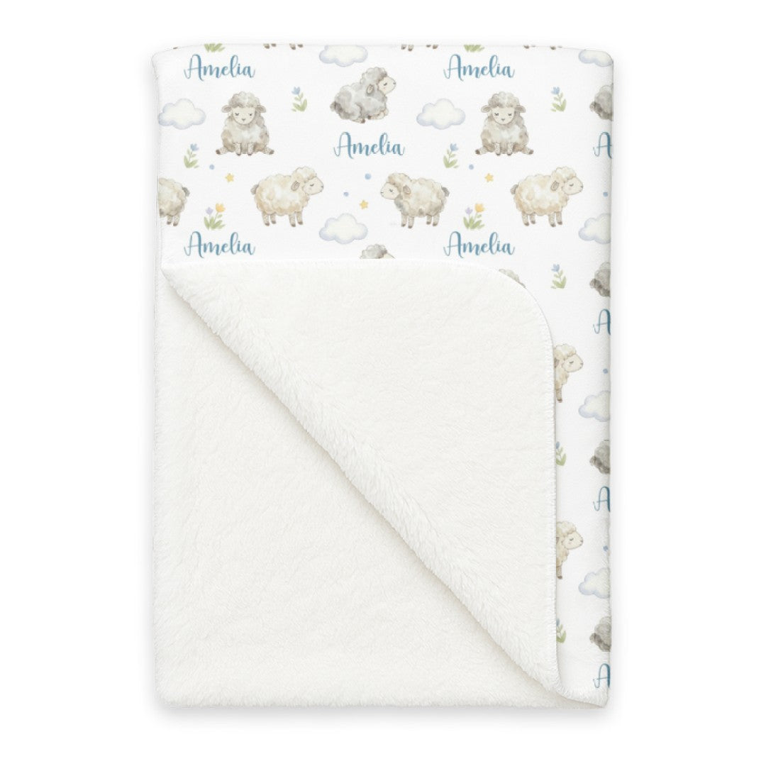 Personalized Blanket in Lamb