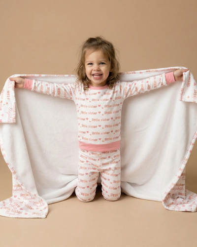 Personalized Baby Pajama Set in Little Sister