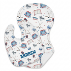 Personalized Bib and Burp Cloths in Ice Hockey