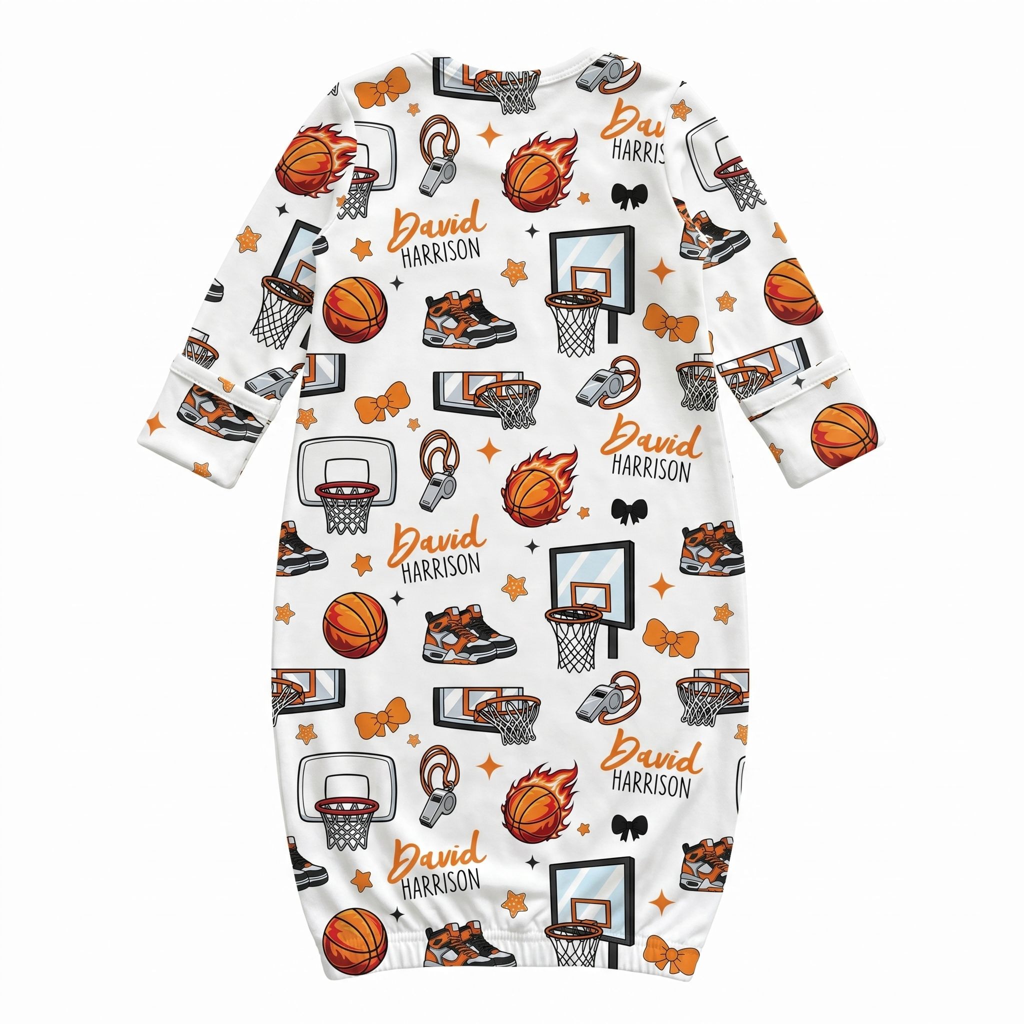 Personalized Sleep Gown in Basketball
