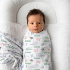 Personalized Swaddle in Sea Animals