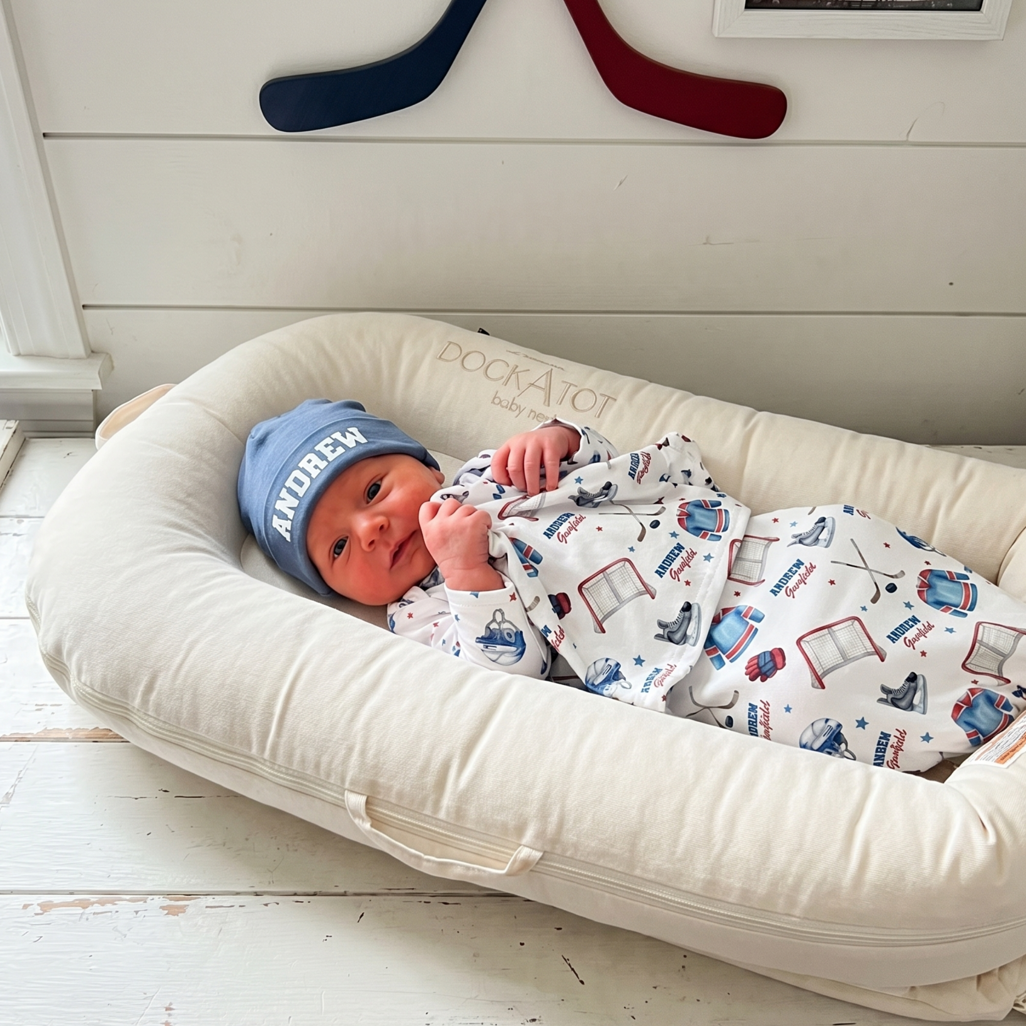 Personalized Mini Lovey in Ice Hockey