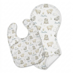 Personalized Bib and Burp Cloths in Lamb
