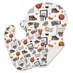 Personalized Bib and Burp Cloths in Basketball