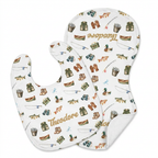 Personalized Bib and Burp Cloths in Fishing Buddy