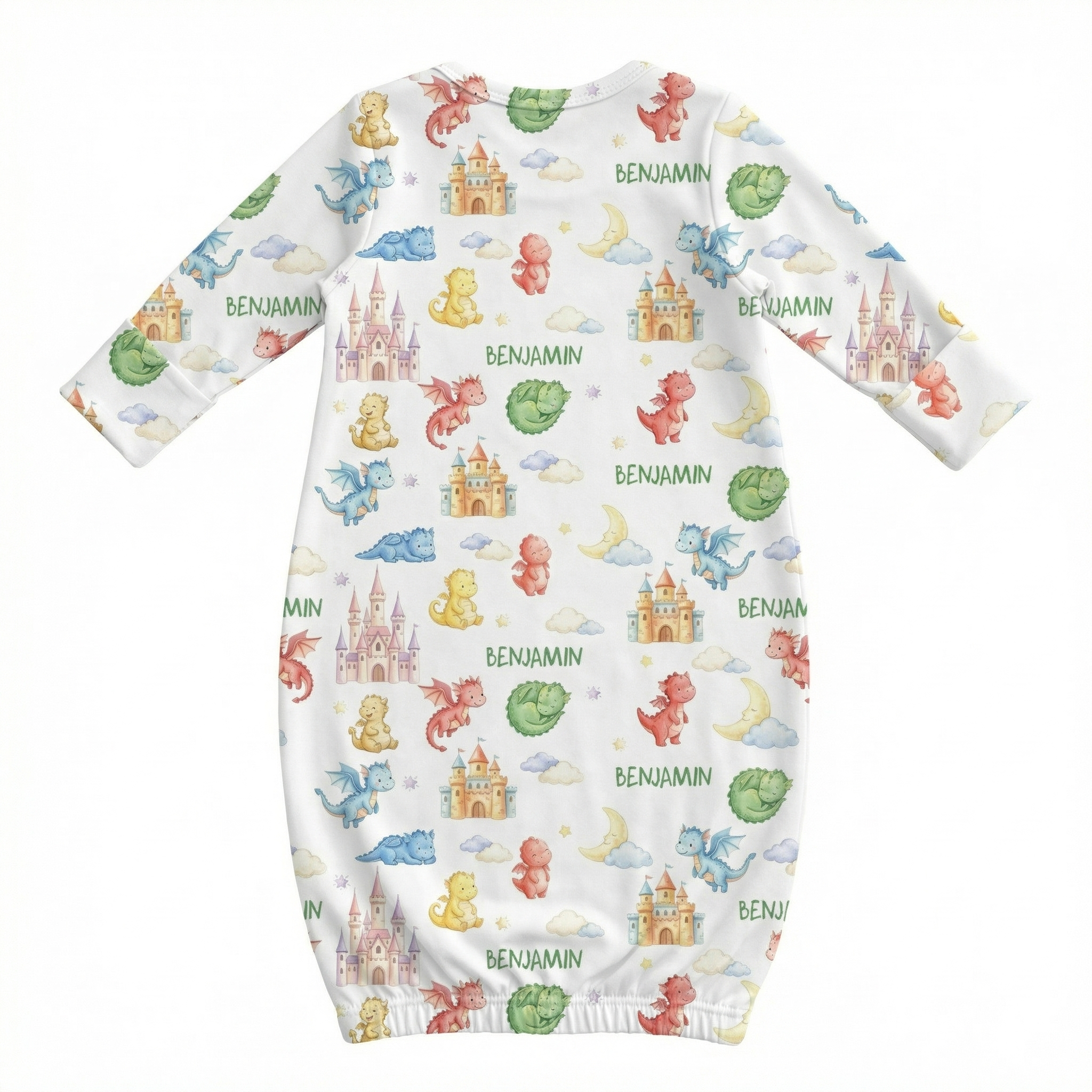 Personalized Sleep Gown in Dragon Kingdom