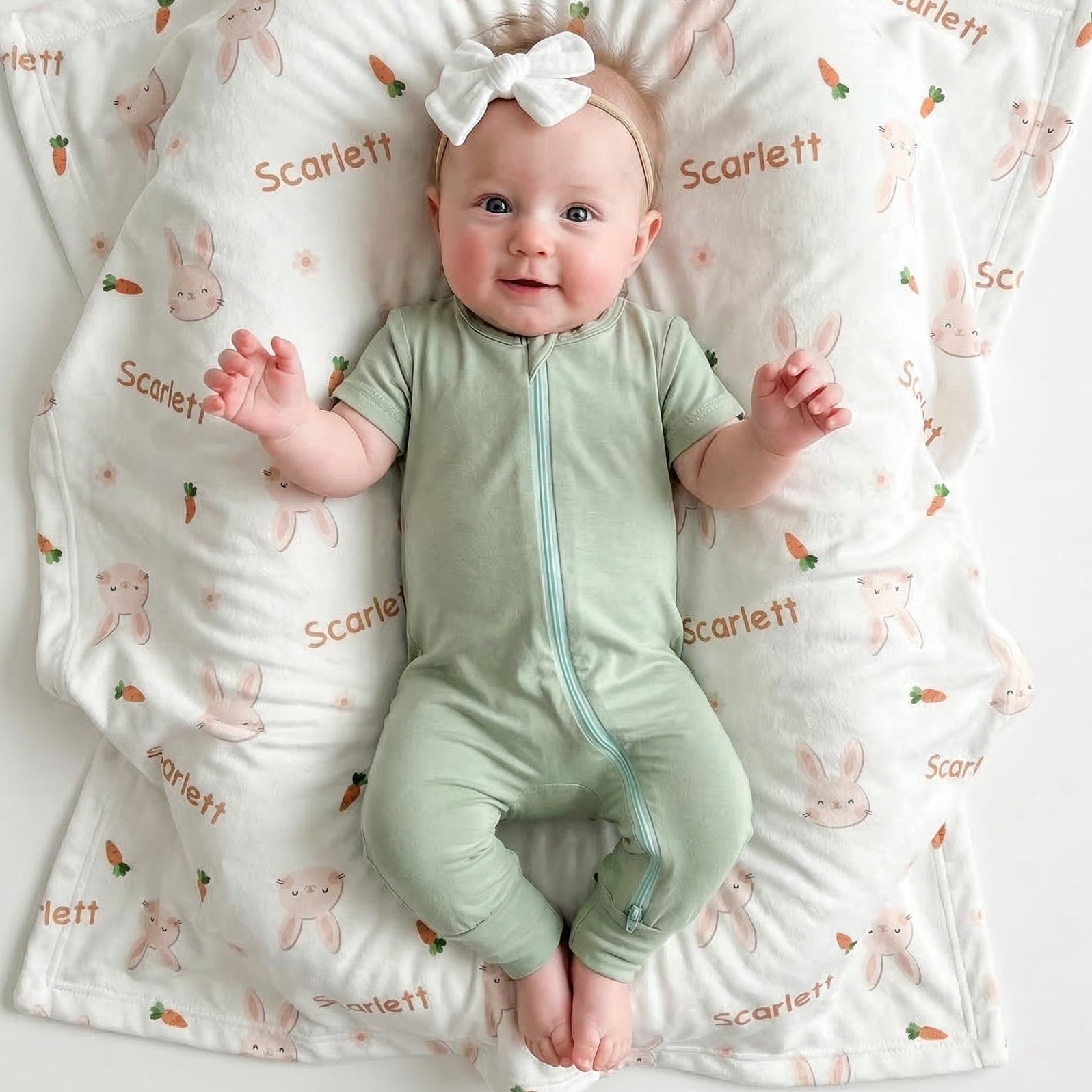 Short Sleeves Zip Romper in Light Olive