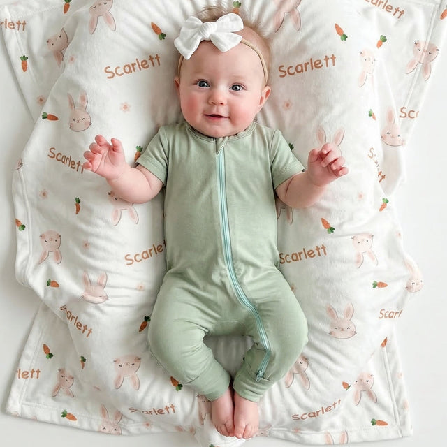 Short Sleeves Zip Romper in Light Olive