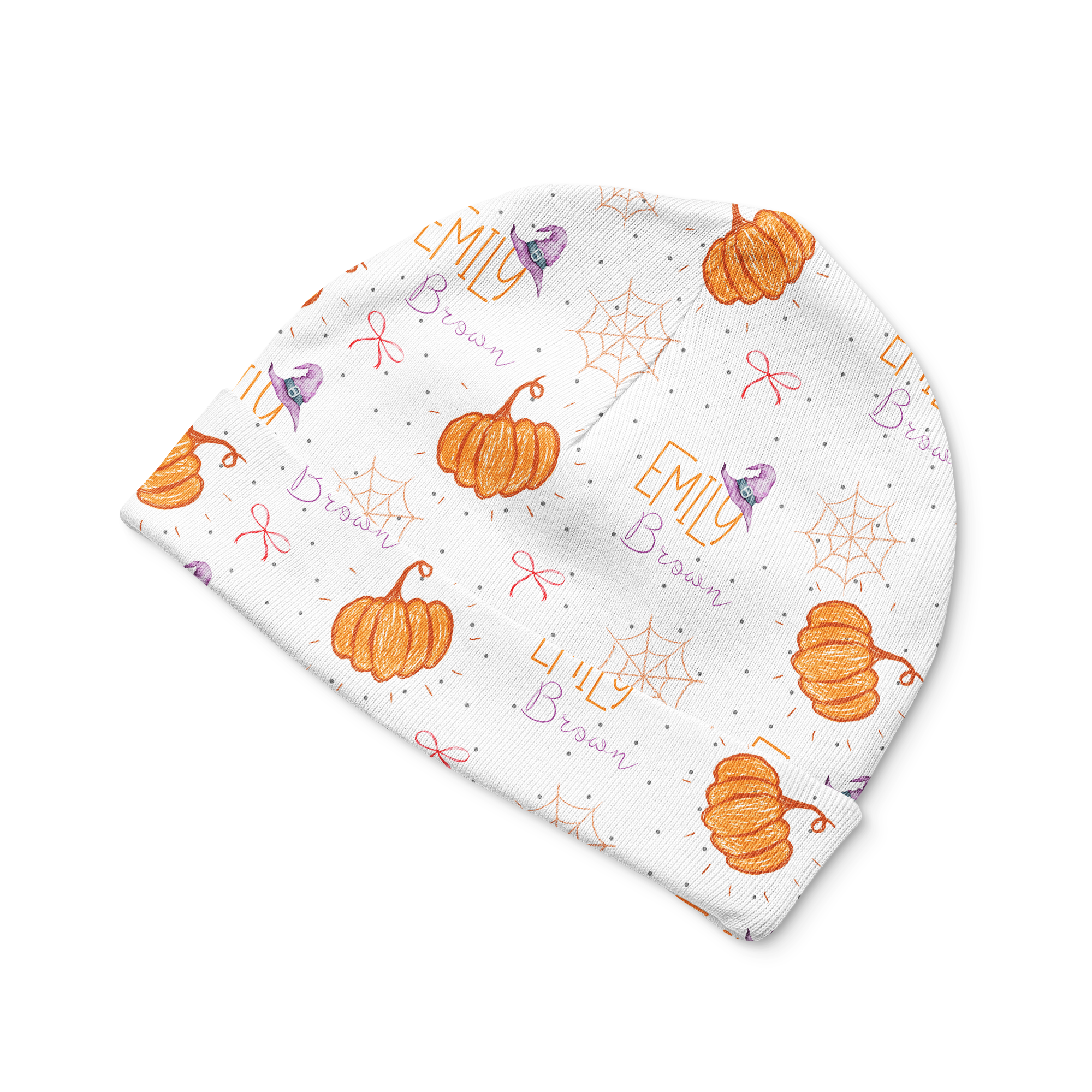 Personalized Beanie in Little Pumpkin