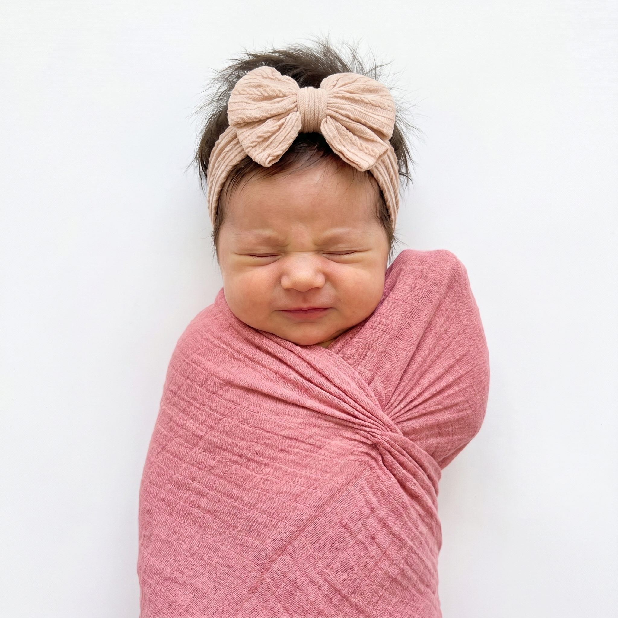 Muslin Swaddle in Dusty Rose