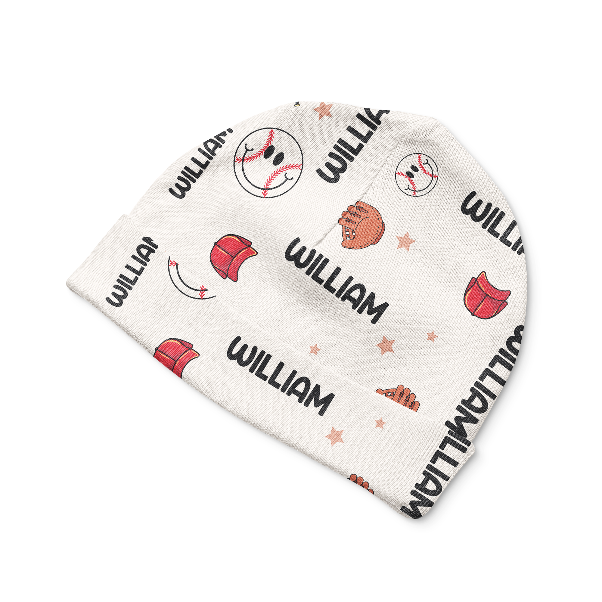 Personalized Beanie in Baseball