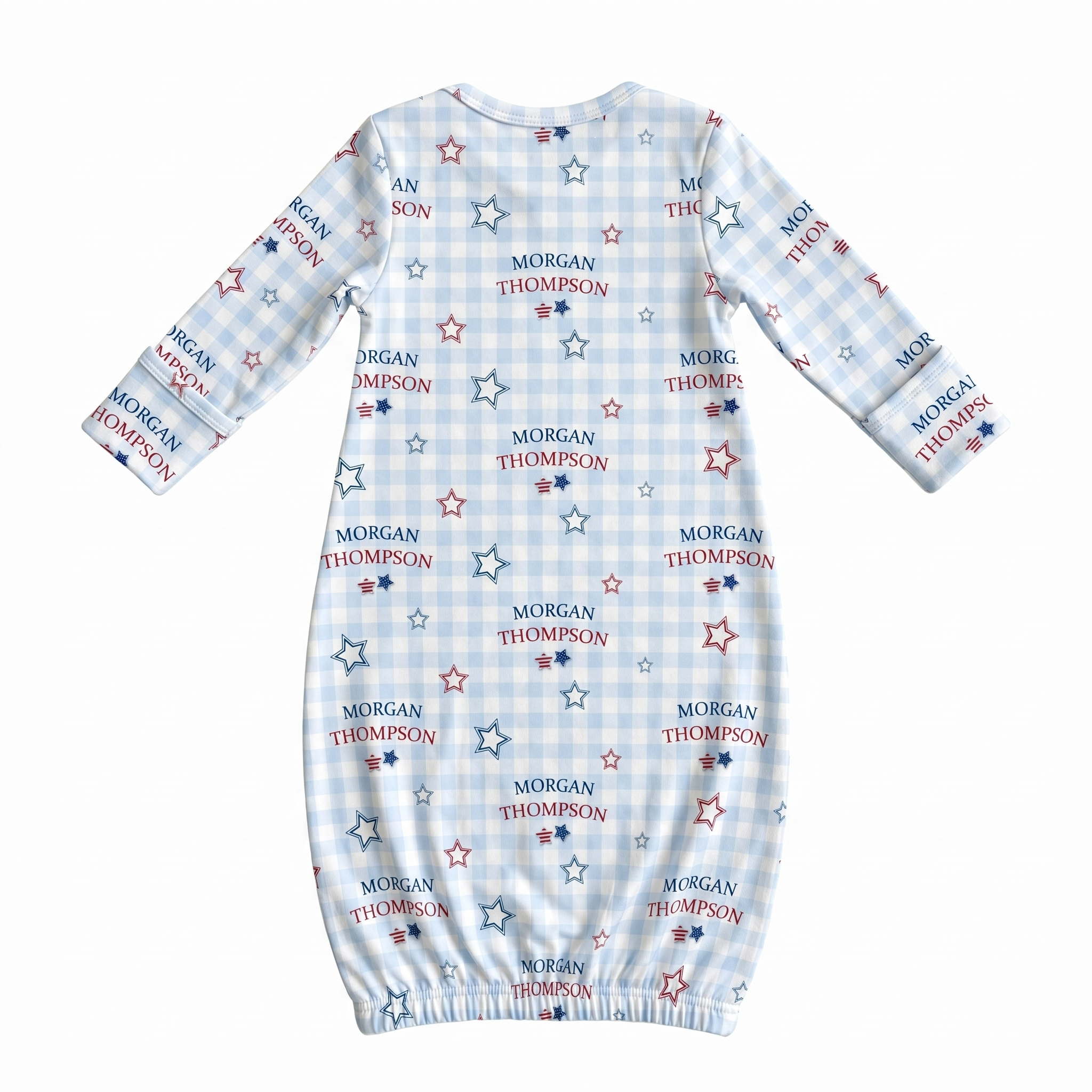 Personalized Sleep Gown in Star-Spangled Sky