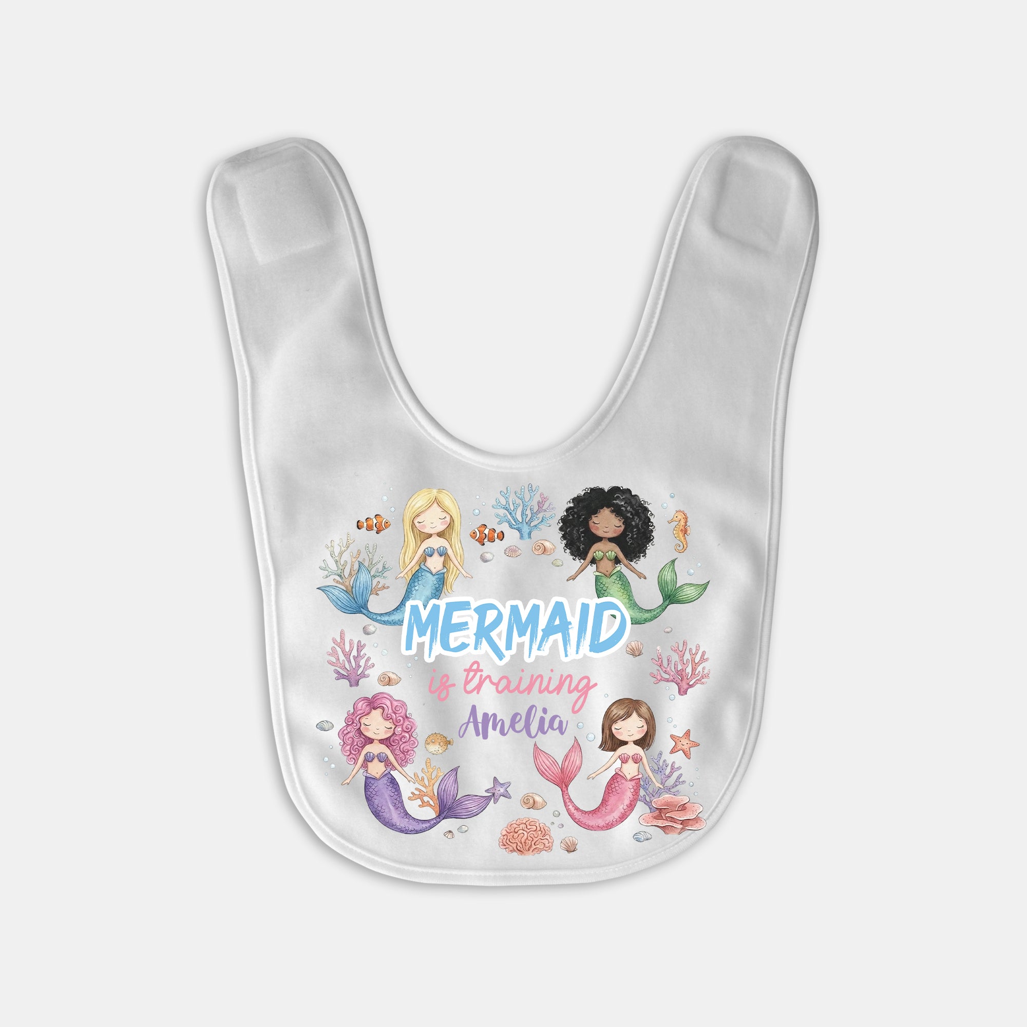 Personalized Bib in Mermaid is training