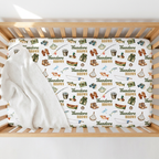 Personalized Crib Sheet in Fishing Buddy