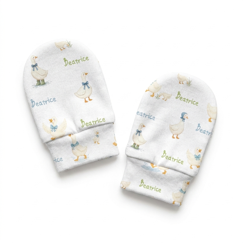 Personalized Mittens in Silly Goose