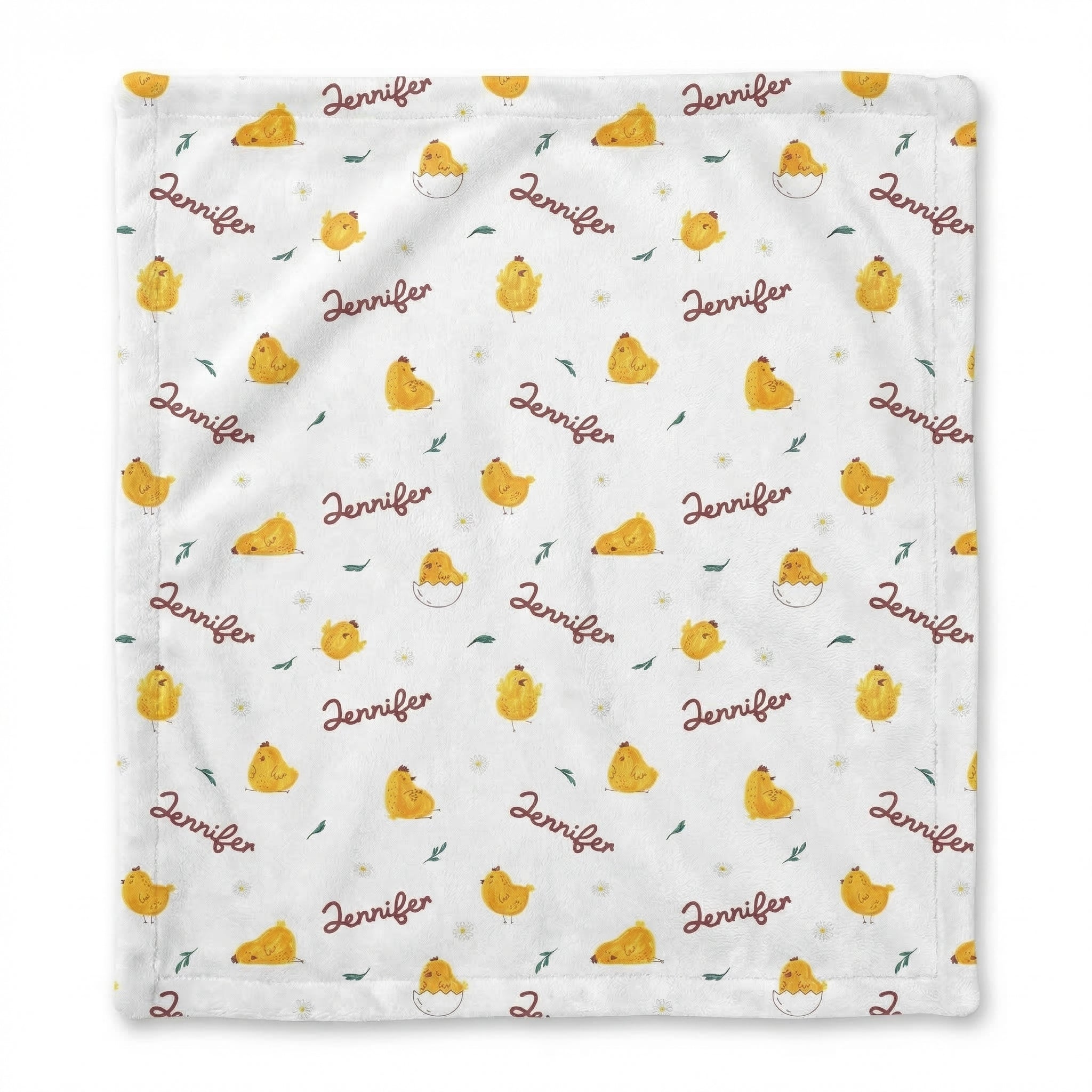 Personalized Lovey Blanket in Little Chick