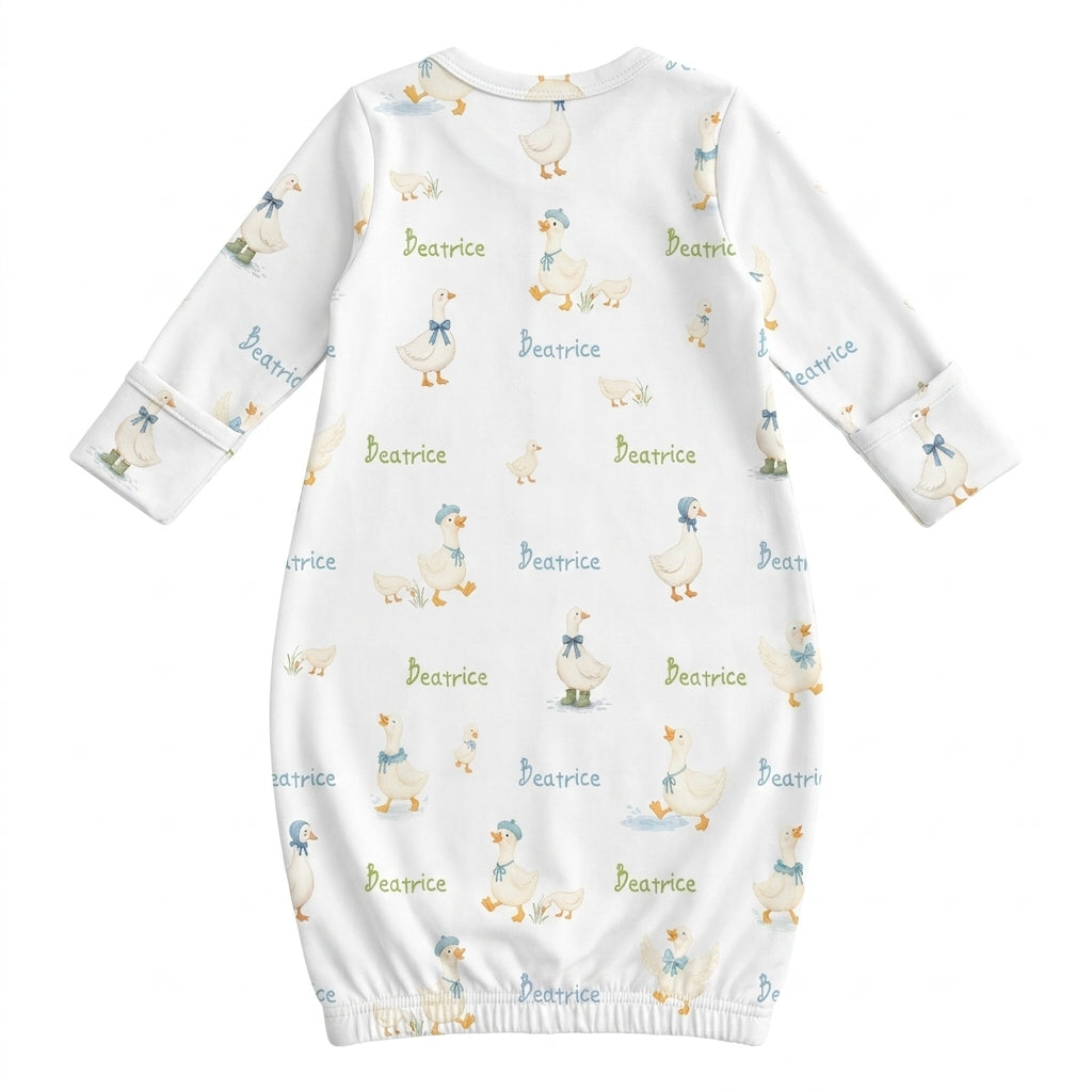 Personalized Sleep Gown in Silly Goose