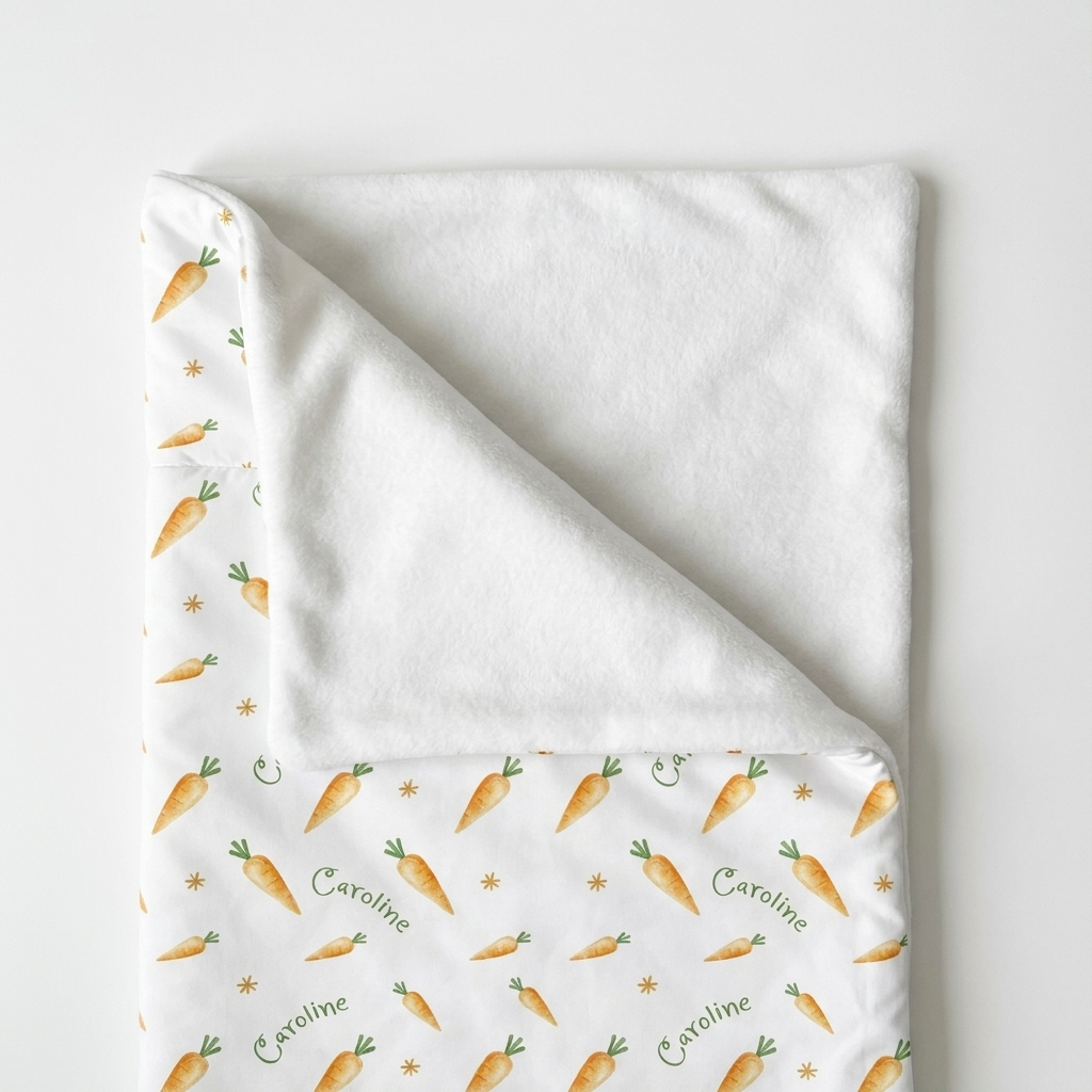 Personalized Sleeping Bag in Carrot