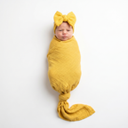 Muslin Swaddle in Bright Yellow